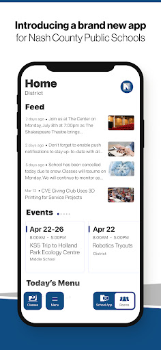 Android application Nash County Public Schools screenshort