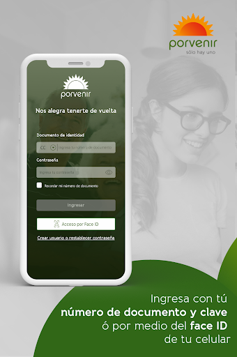 Android application APP Porvenir screenshort