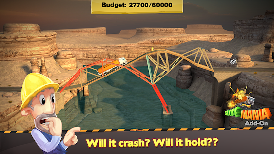 Captura de pantalla del constructor de puentes