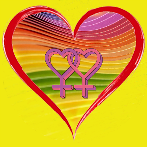 lesbian dating app, meet women logo
