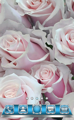 White Roses Go Launcher theme Screen 2
