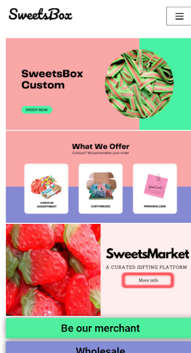 Android application MySweetsBox screenshort
