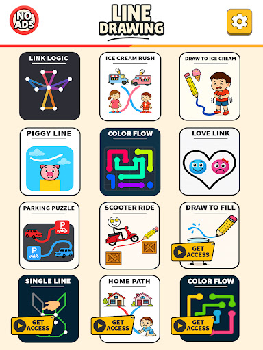 Mini Antistress Line Drawing