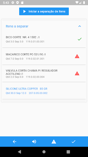 Android application Logistica - Rsys screenshort