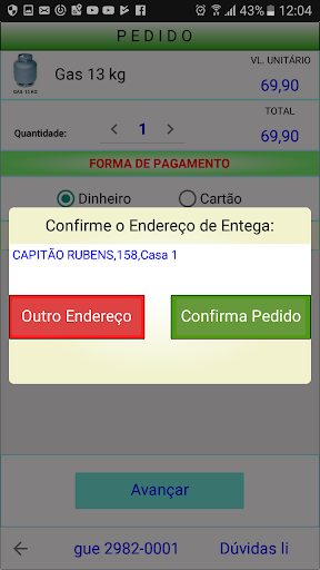 Ligue Express Gás - Prático Screen 3