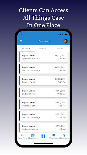 Android application F&W, Injury Law Specialist screenshort