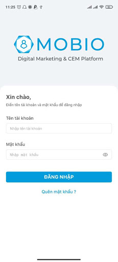 Android application Mobio screenshort