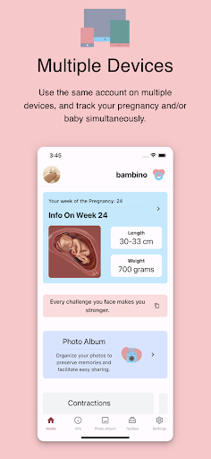 Android application Bambino Pregnancy Baby Tracker screenshort