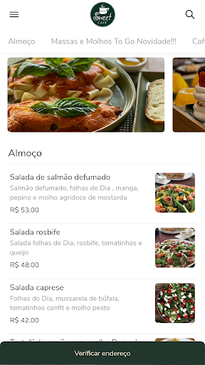 Android application Sweet Delivery screenshort