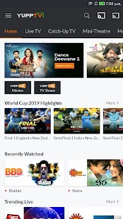 YuppTV LiveTV, Live Cricket Ekran görüntüsü