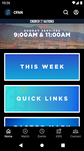 Android application Church For All Nations App screenshort