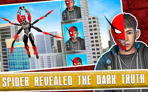 Black Spider Rope SuperHero Varies with device APK screenshots 7