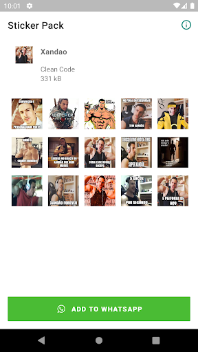 Stickers Xandão O último herói Screen 3