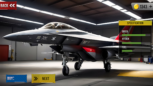 Android application Sky Jet Fighter Games Offline screenshort