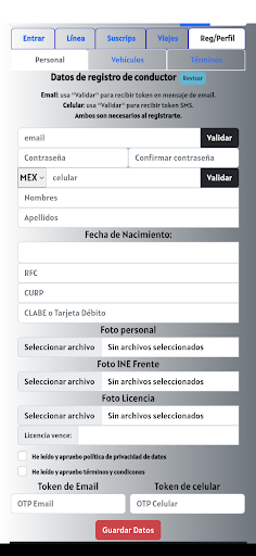 Clicar - Clientes + Choferes Screen 3