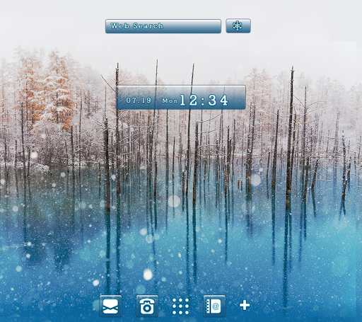 Android application Blue Lake Theme screenshort