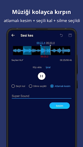 MP3 Kesici & Ses Müzik Kesmek ekran görüntüsü