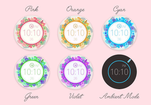 Floral - Watch Face Screen 3