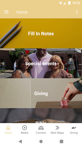 Android application Bright Hope Baptist Church screenshort