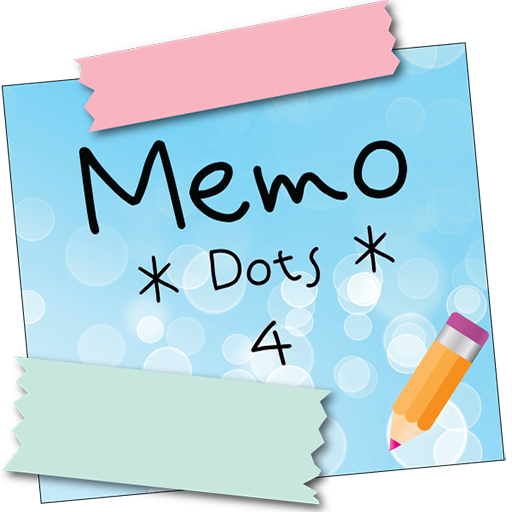 Sticky Memo Notepad *Dots* 4 logo