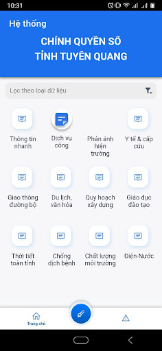 Android application Phản ánh - kiến nghị screenshort