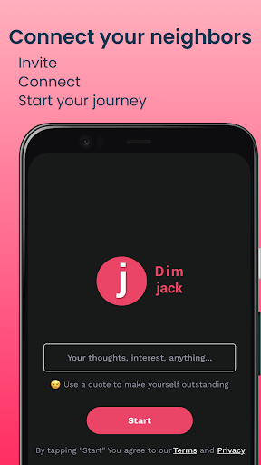 Android application Dimjack screenshort