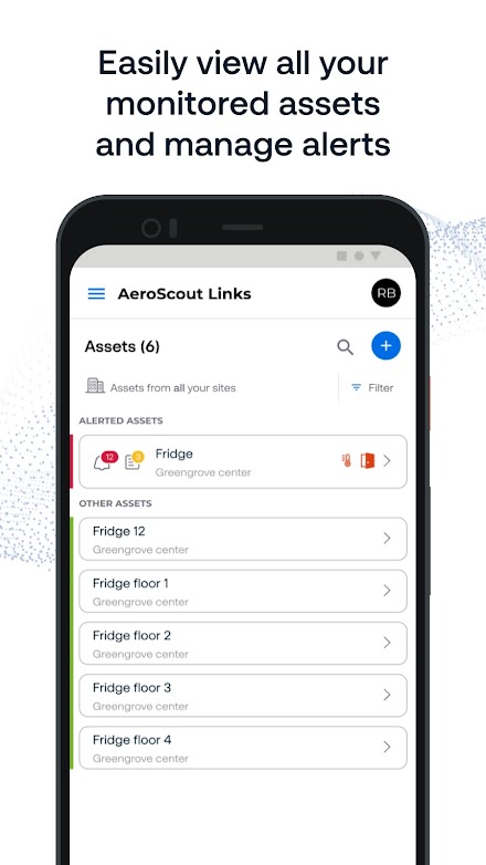 AeroScout Links Screen 1