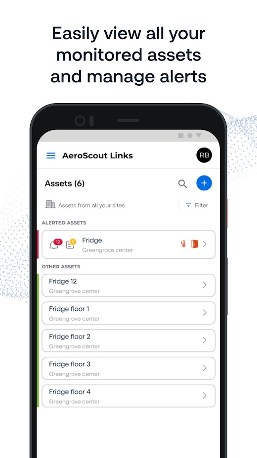 Android application AeroScout Links screenshot