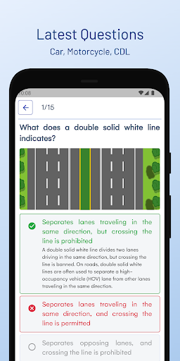 Android application Oklahoma DMV Permit Test Guide screenshort