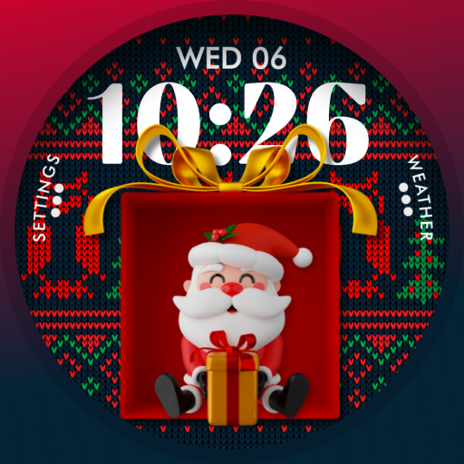 Christmas watch face logo