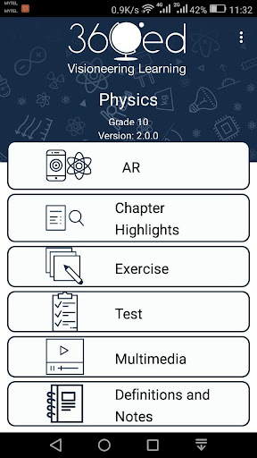 Android application 360ed Highschool Physics screenshort