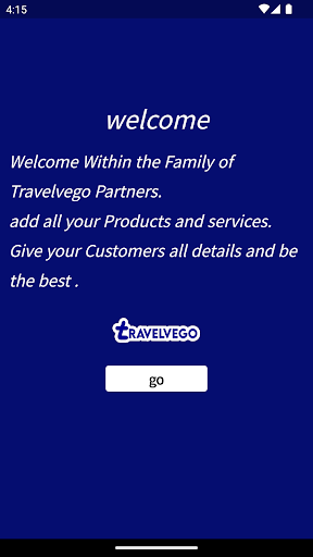 Android application Travelvego Partners screenshort