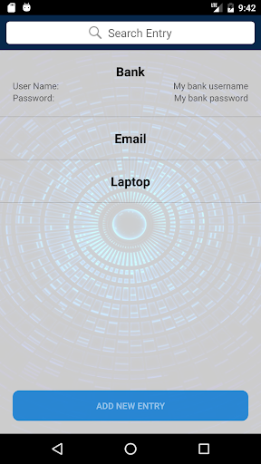 Password Holder Screen 2