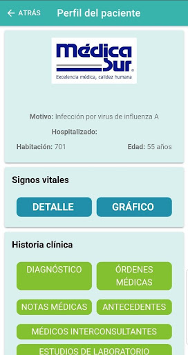 Expediente Clínico Médica Sur Screen 3