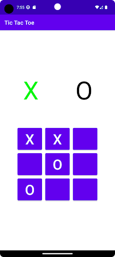 Tic Tac Toe Screen 2