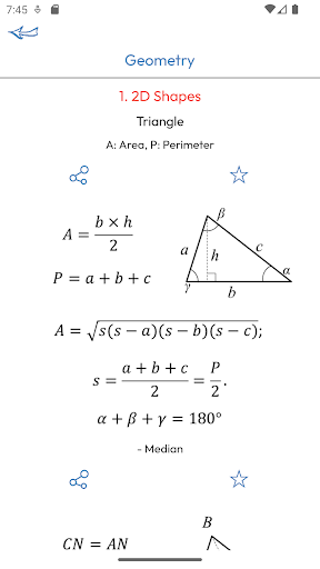 Math Formulas Screen 3