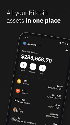 Android application Xverse - Bitcoin Wallet screenshort