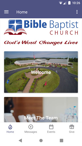Android application Bible Baptist Church York screenshort
