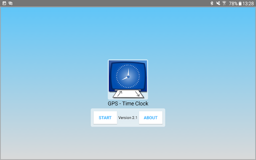Android application GPS Time Card screenshort