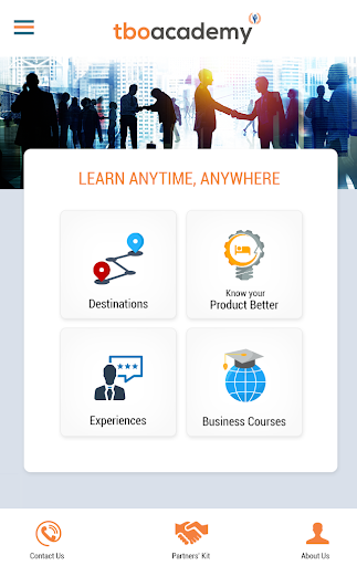 TBO Academy - Travel Learning Screen 2