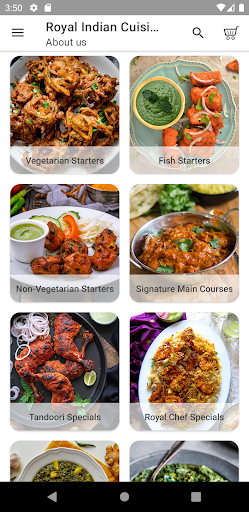 Android application Royal Indian Cuisine screenshort