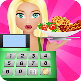restaurant cash register game icon