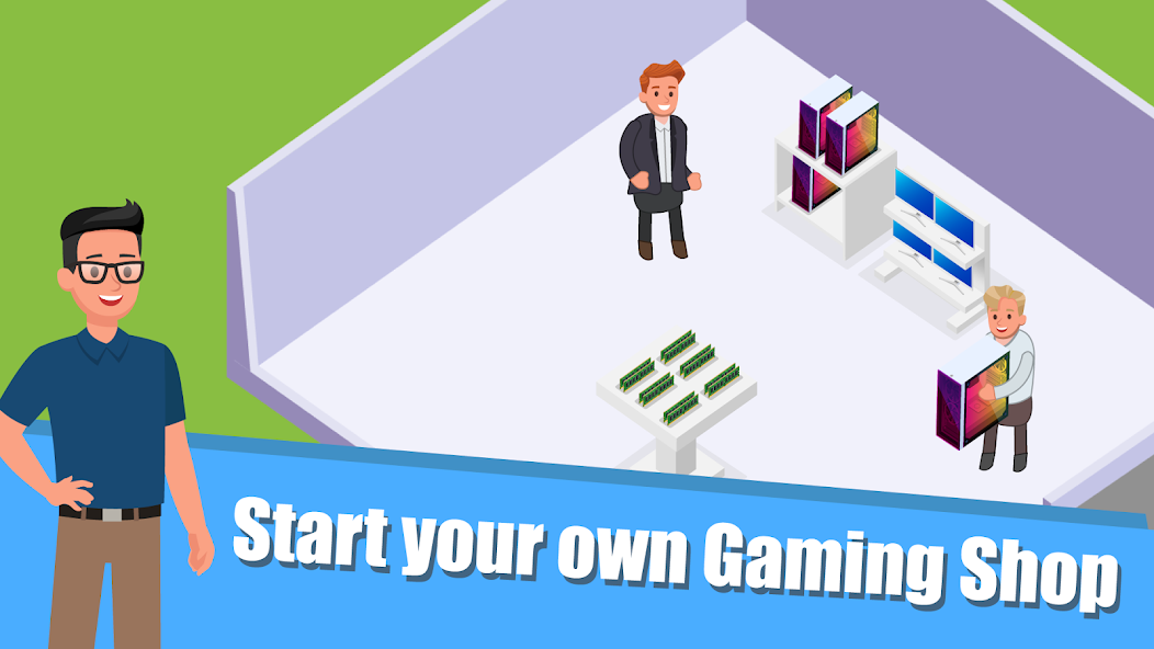 Gaming Shop Tycoon: Idle Game 1.0.10.10 APK + Mod (Unlimited money / Infinite / Unlimited) for Android