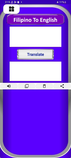 Android application Filipino To English Translator screenshort