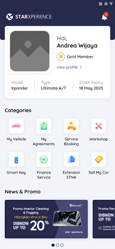 Android application Star Xperience screenshort
