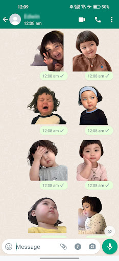 Cute Jinmiran Stickers Screen 3