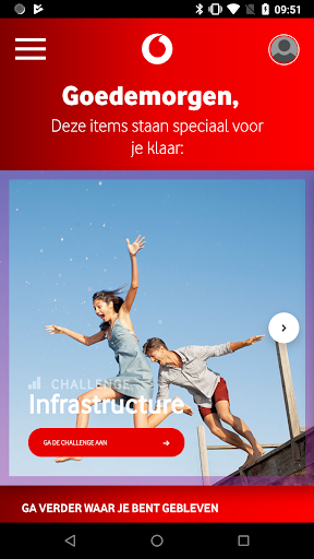 Android application Vodafone Academy screenshort