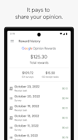 screenshot of Google Opinion Rewards