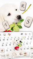 Puppy Love Rose Keyboard Theme