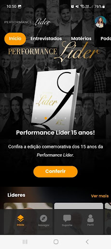 Android application Líder screenshort